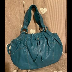 Lucky Brand Daisy Hobo Turquoise leather Bag